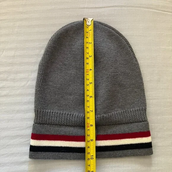 NWOT virgin wool unisex Moncler Berretto Tricolour Stripe  display picture 1